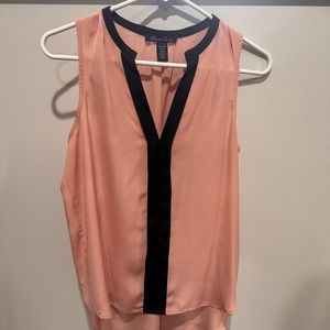 Women’s Kenneth Cole sleeveless blouse with black trim(Size S)